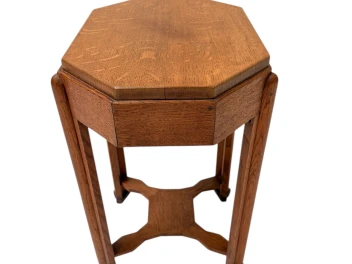 Art Deco Amsterdamse School Octagonal Side Table, 1920s